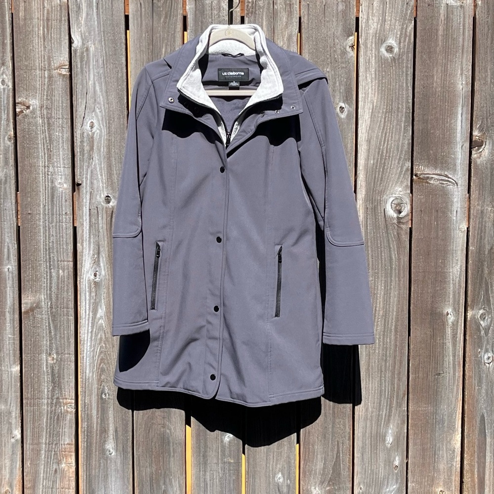 Liz Claiborne hooded coat size medium